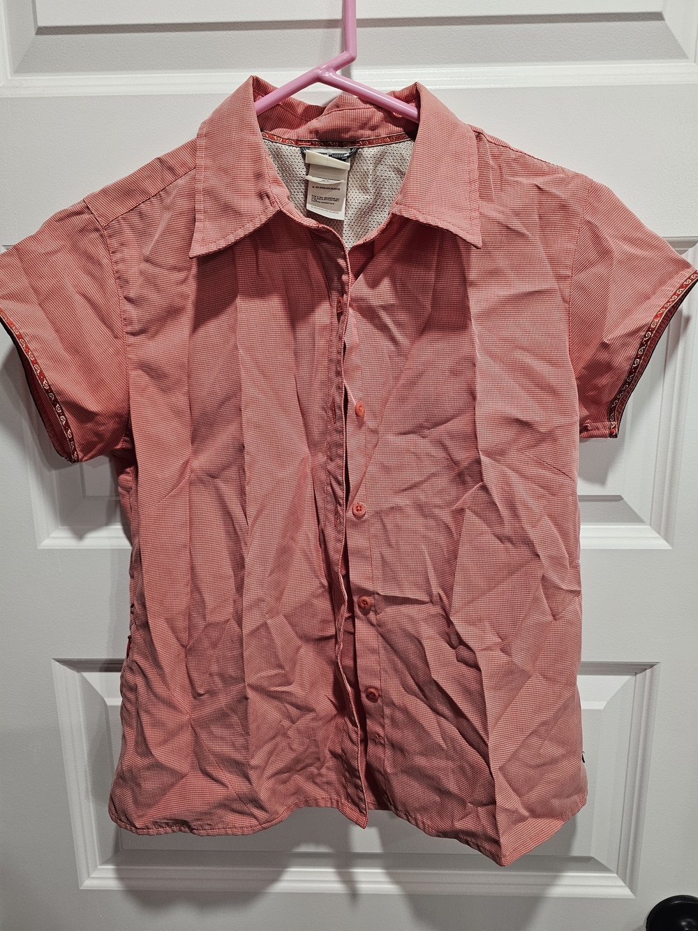 The North Face Woman’s Short-Sleeve Button-Down Shirt - Coral